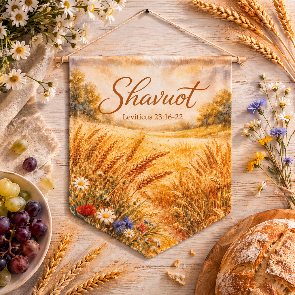 Shavuot | Feast of Weeks Wall Pennant