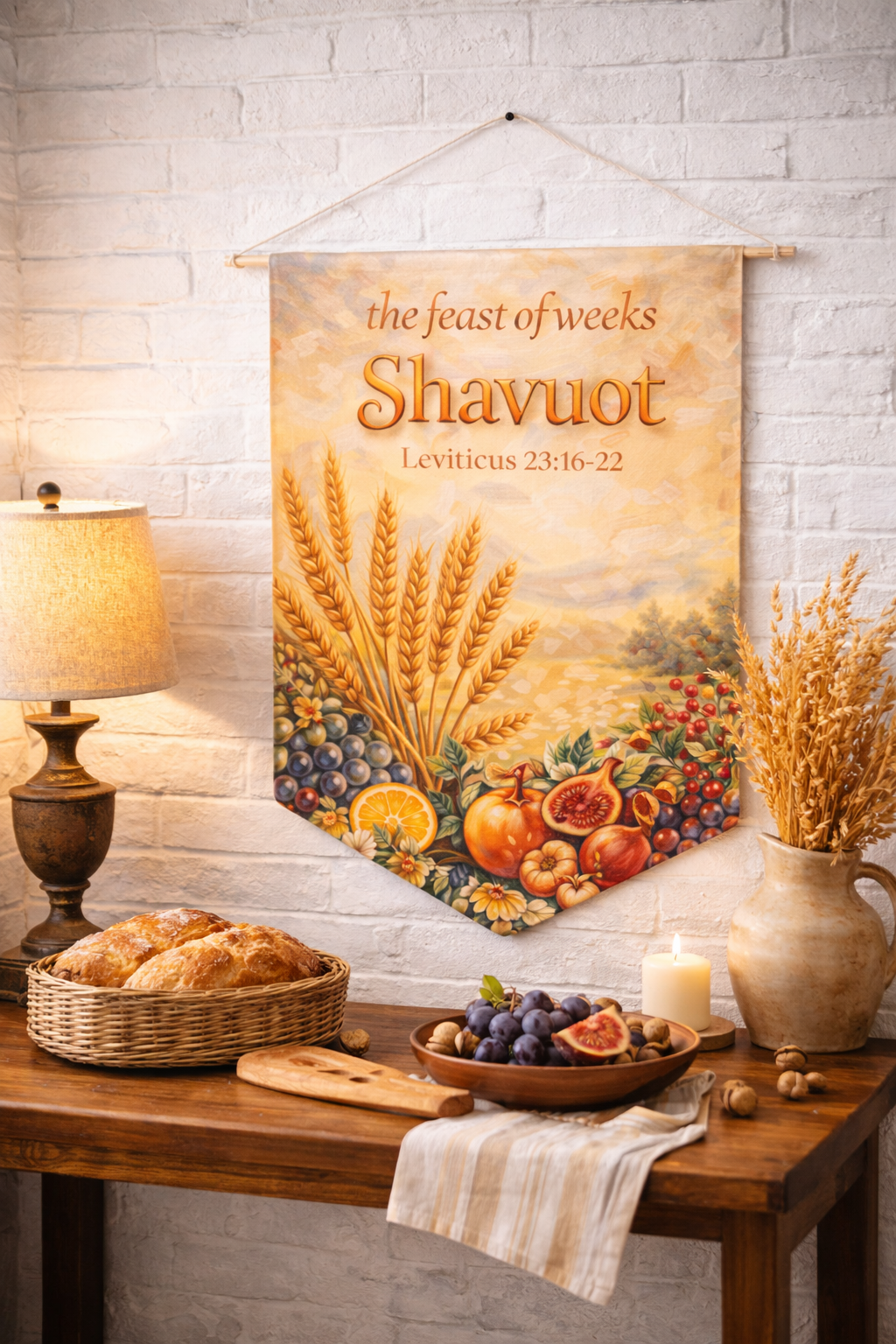 Shavuot | Feast of Weeks Wall Pennant