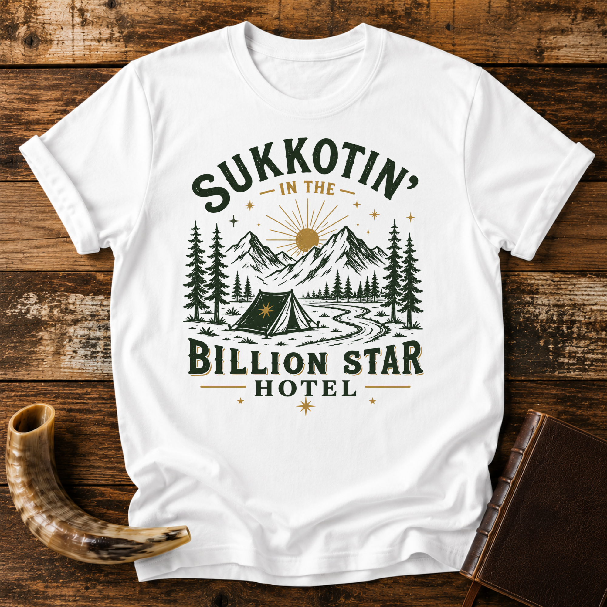 Sukkotin in the Billion Star Hotel Shirt | Sukkot Camping Tee | Fall Feast