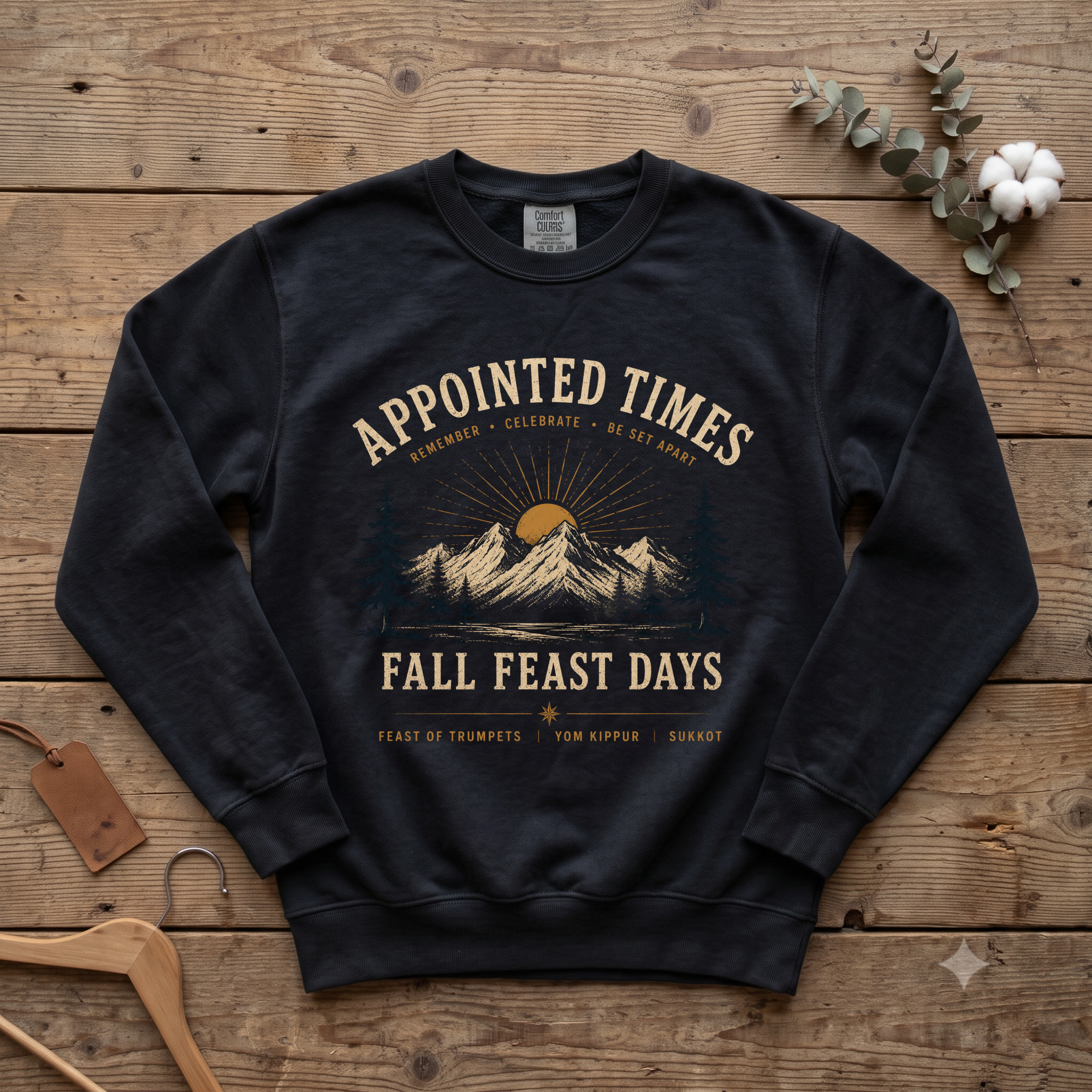 Fall Feast Days Sweatshirt | Feast of Trumpets, Yom Kippur & Sukkot Crewneck