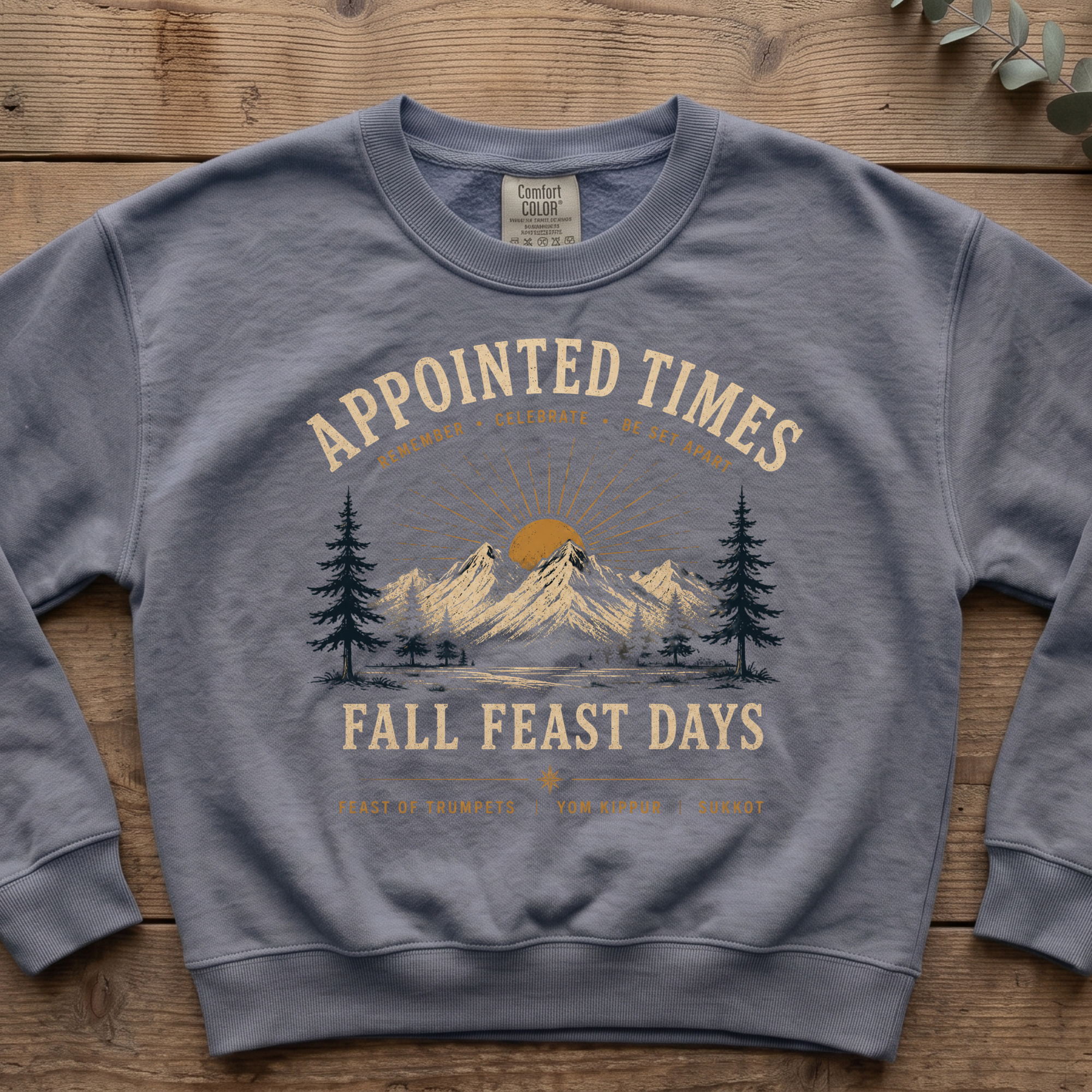 Fall Feast Days Sweatshirt | Feast of Trumpets, Yom Kippur & Sukkot Crewneck