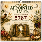 Biblical Hebrew Calendar 2026–2027 | Appointed Times & Feast Days Wall Calendar