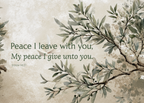 Peace I Leave With You - Inspirational Note Cards, Encouragement, Thank You, Sympathy, 1-50pc Sets