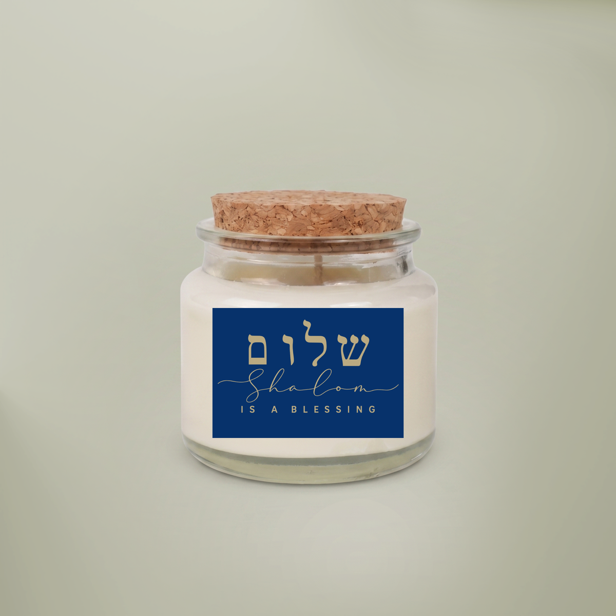 Shalom Is a Blessing Gift Set for Her – Soy Candle, Satin Sleep Mask & Cozy Socks | Birthday, Coworker & Hanukkah Gift