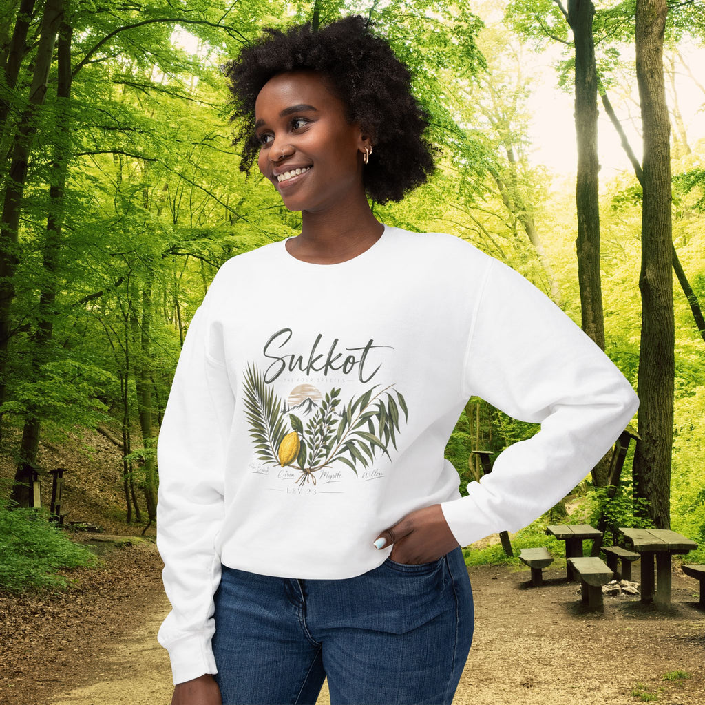 Sukkot Four Species Sweatshirt | Arba Minim Botanical Feast of Tabernacles Crewneck | Lev 23