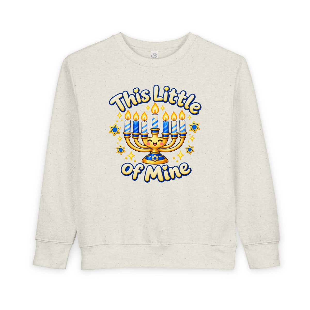 This Little Light of Mine Hanukkah Toddler Sweatshirt – Front & Back Menorah Pullover | I’m Gonna Let It Shine
