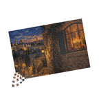Hanukkah in Jerusalem – Glowing Hanukkiah Window Art Puzzle for Adults & Teens | 110–1014 Pieces