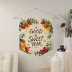 A Good & Sweet Year | Honey & Pomegranate Wall Pennant
