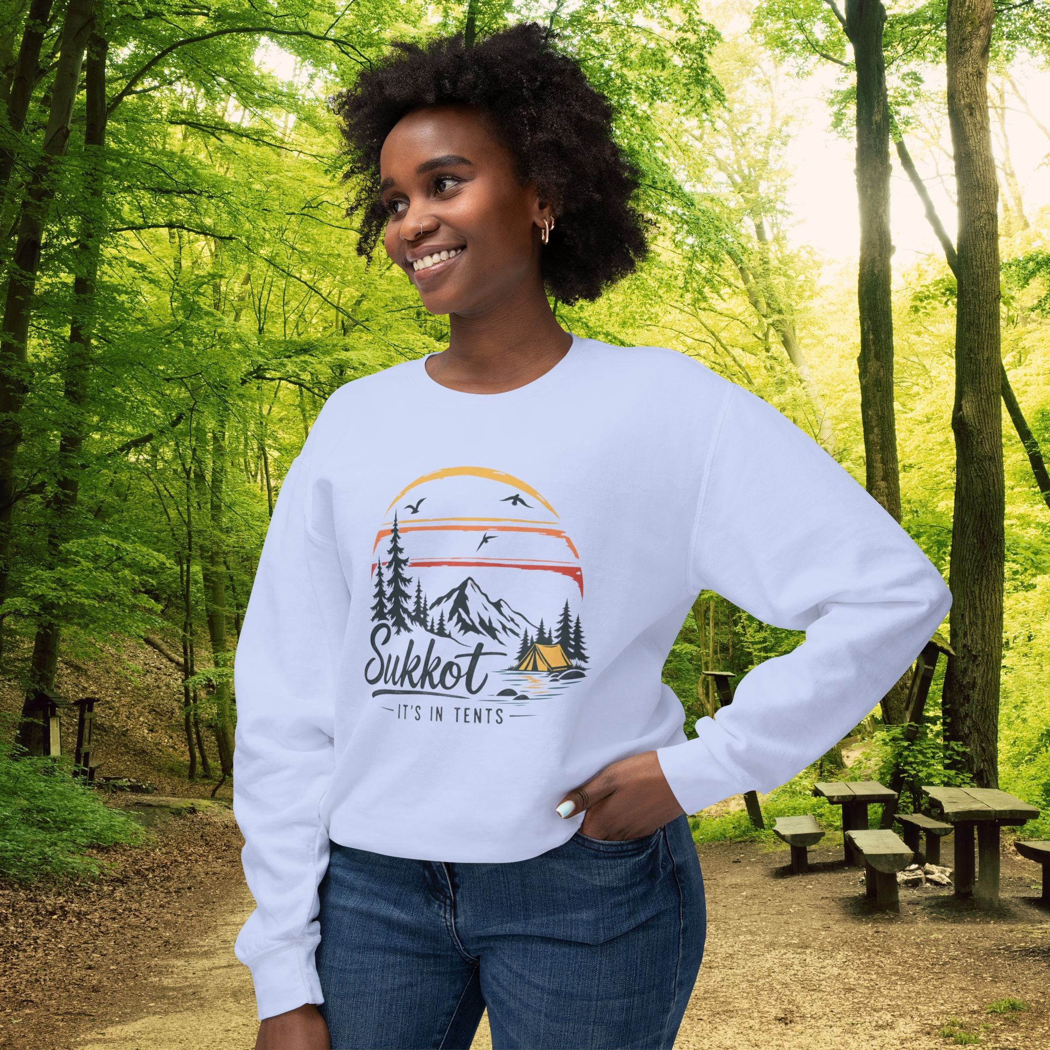 Sukkot It’s In Tents Sweatshirt | Feast of Tabernacles Camping Crewneck