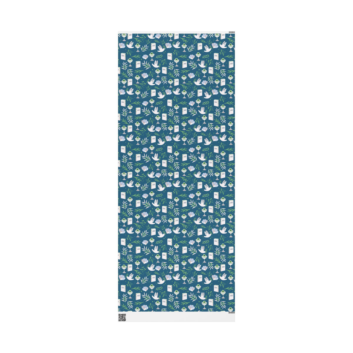 Dove & Olive Branch Gift Wrap with Torah Scrolls | Bar Mitzvah, Bat Mitzvah, Wedding, Holiday Gift Wrap