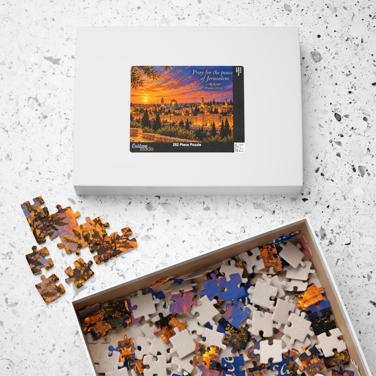 Pray for the Peace of Jerusalem Puzzle – Psalm 122:6 Adult & Teen Jerusalem Art Puzzle | 110–1014 Pieces
