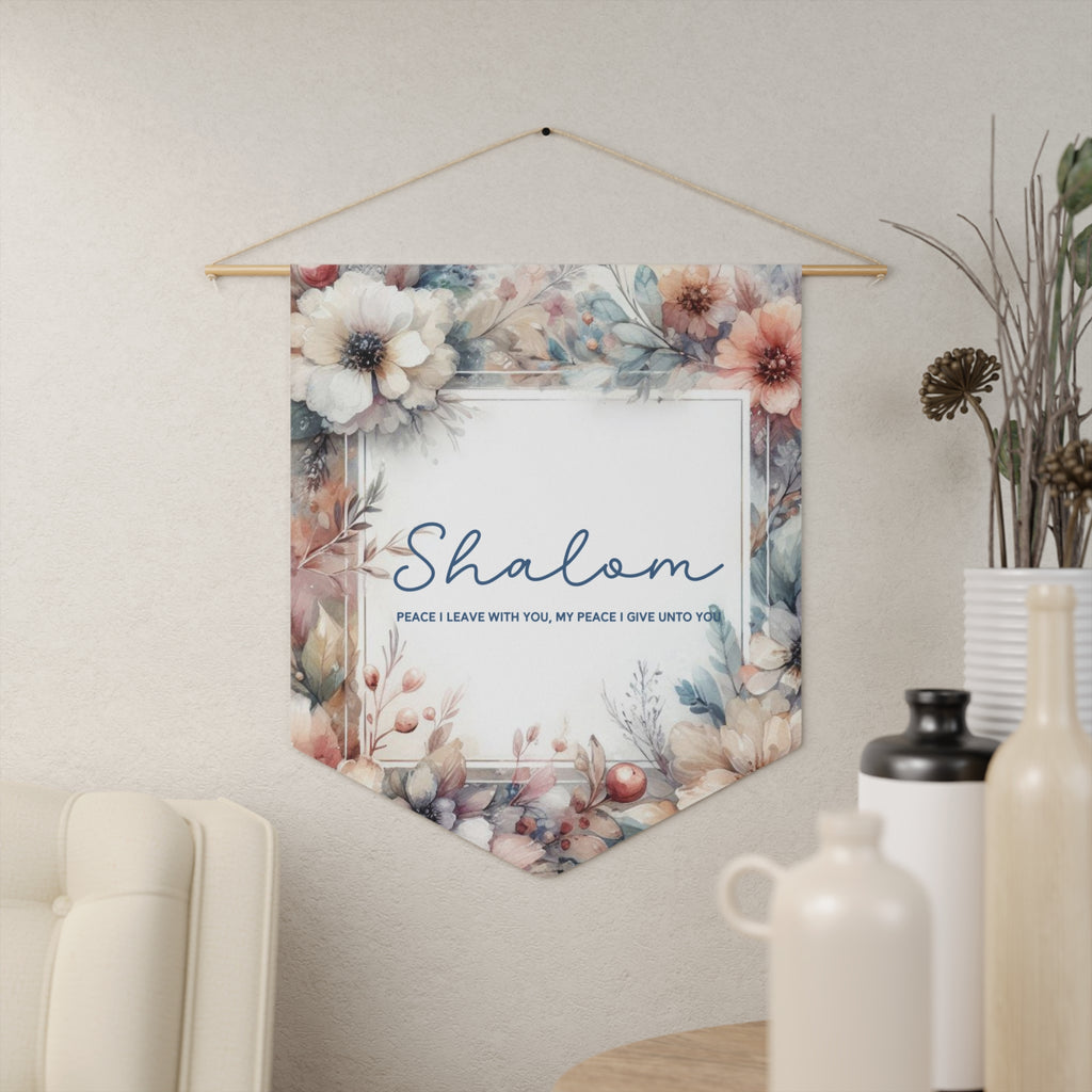 Shalom | John 14:27 Wall Pennant