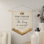 Yom Teruah | The King Is Coming Wall Pennant