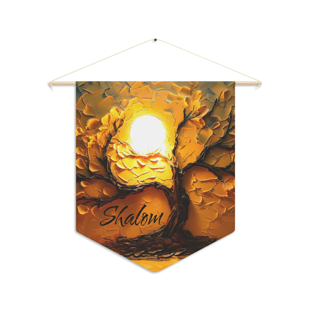 Shalom | Tree of Peace Wall Pennant