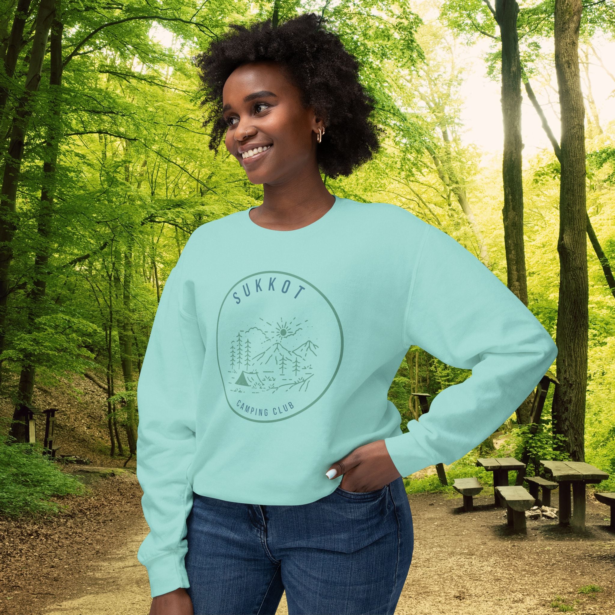 Sukkot Camping Club Sweatshirt | Feast of Tabernacles Outdoor Crewneck