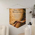 Day of Blowing | Leviticus 23:24 Shofar Wall Pennant