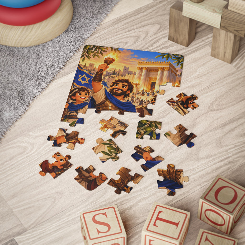 Hanukkah Heroes Puzzle – Maccabees Kids’ 30-Piece Puzzle