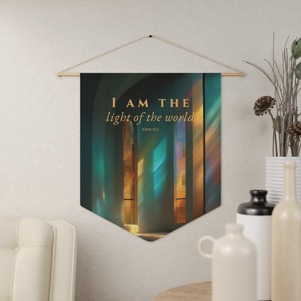 I Am the Light of the World | John 8:12 Wall Pennant