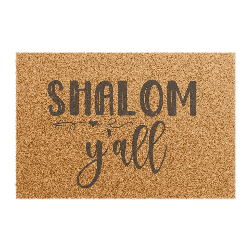 Shalom Y'all Welcome Mat