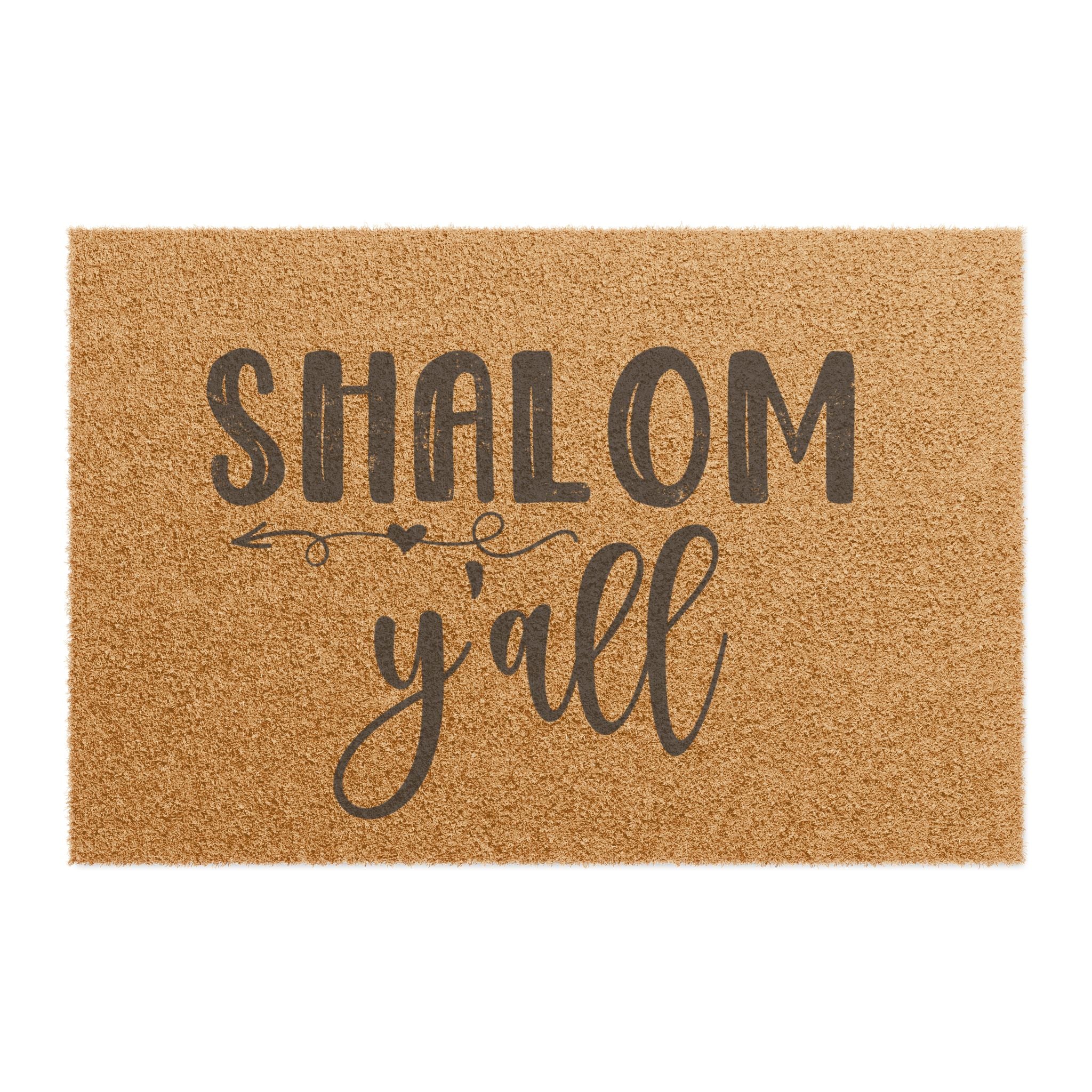 Shalom Y'all Welcome Mat