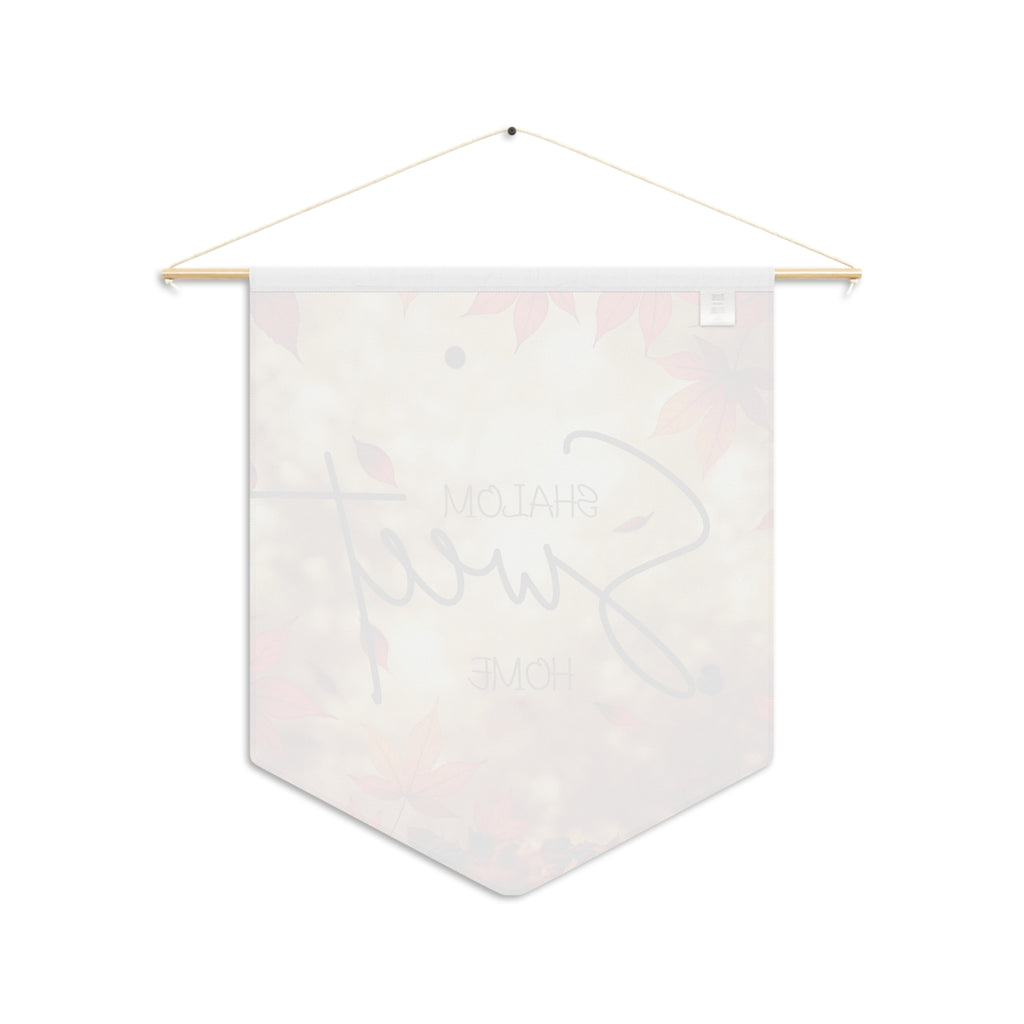 Shalom Sweet Home | Scripture-Inspired Wall Pennant