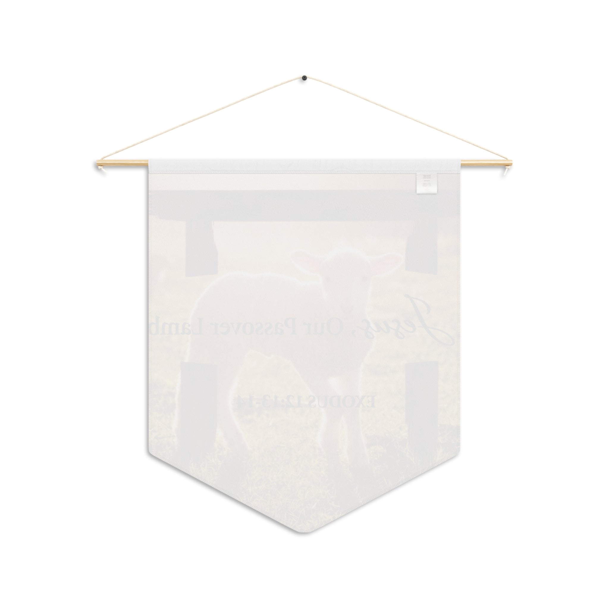 Jesus, Our Passover Lamb | Exodus 12:13–14 Wall Pennant