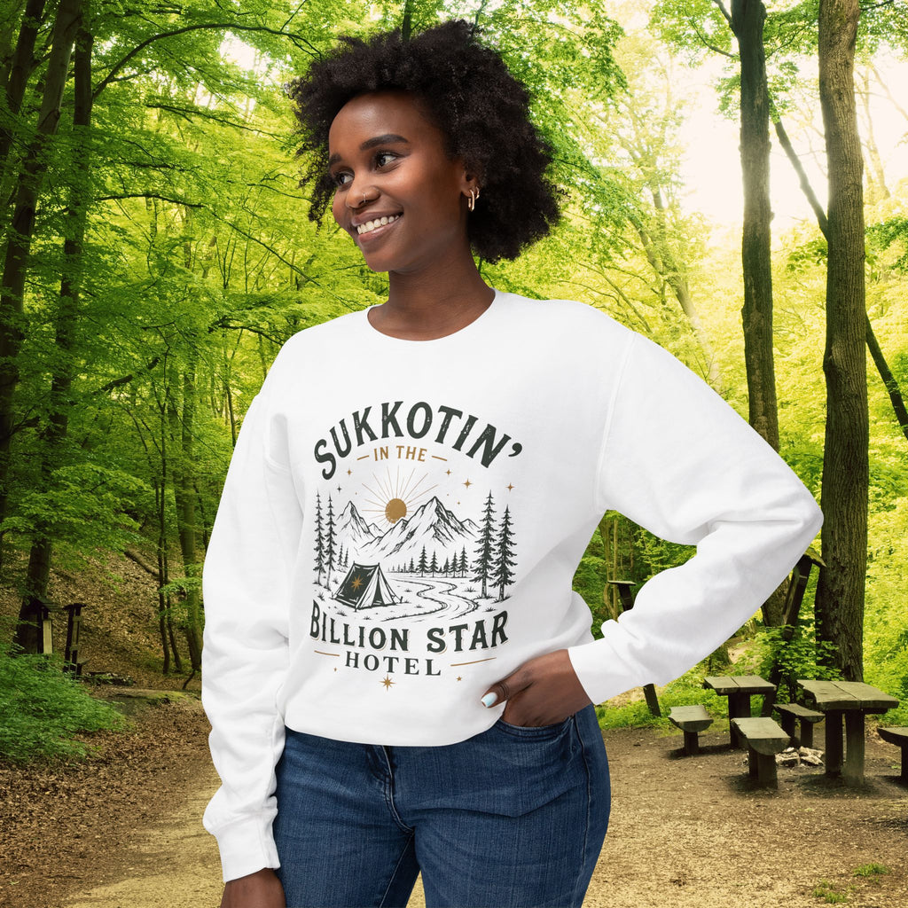 Sukkotin’ Under a Billion Stars | Sukkot Camping Sweatshirt