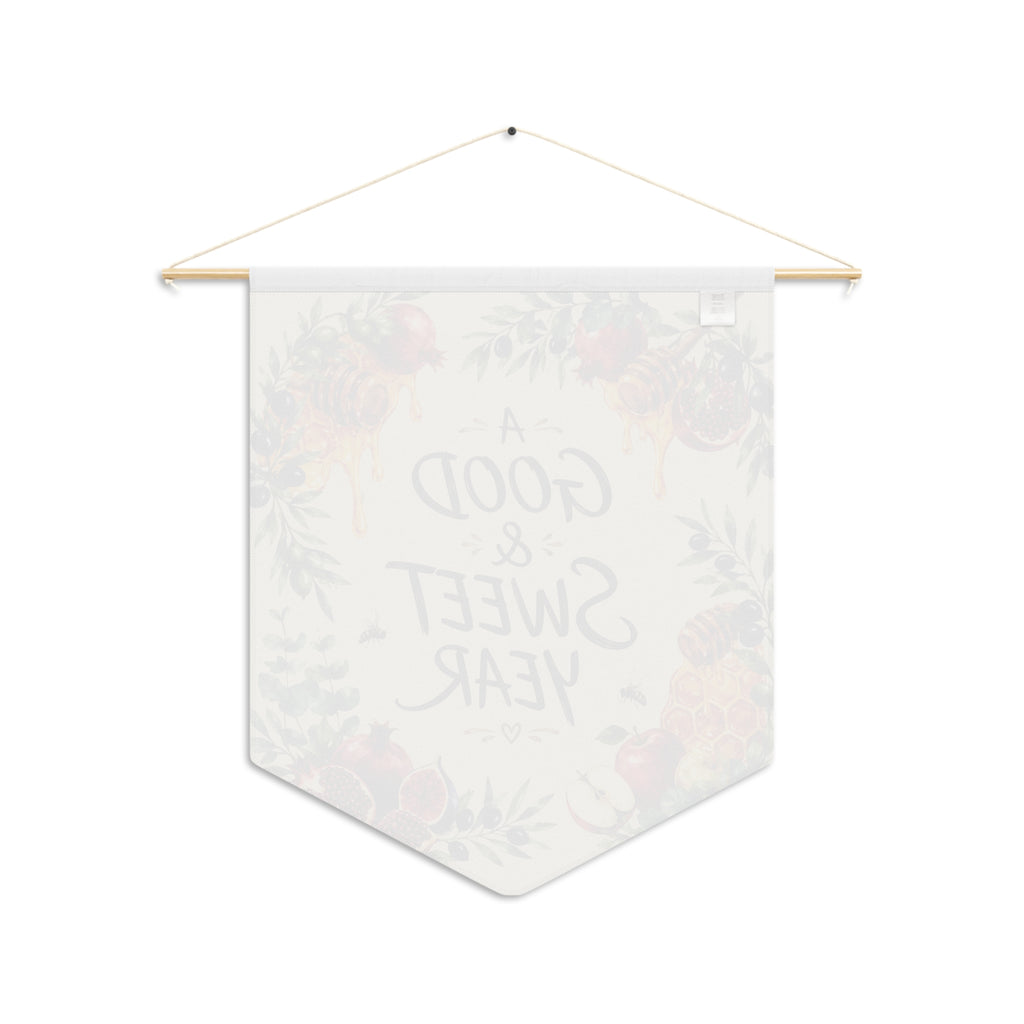 A Good & Sweet Year | Honey & Pomegranate Wall Pennant