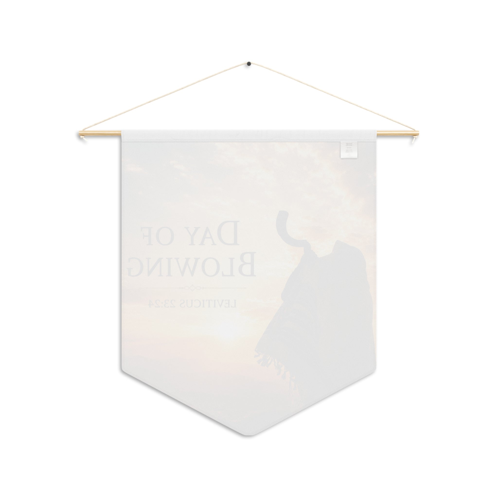 Day of Blowing | Leviticus 23:24 Shofar Wall Pennant