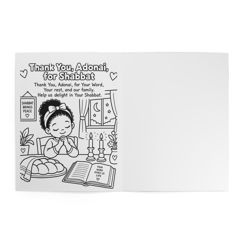 My First Shabbat Coloring Book — Biblical Shabbat Activity Book for Kids (Ages 3-8)