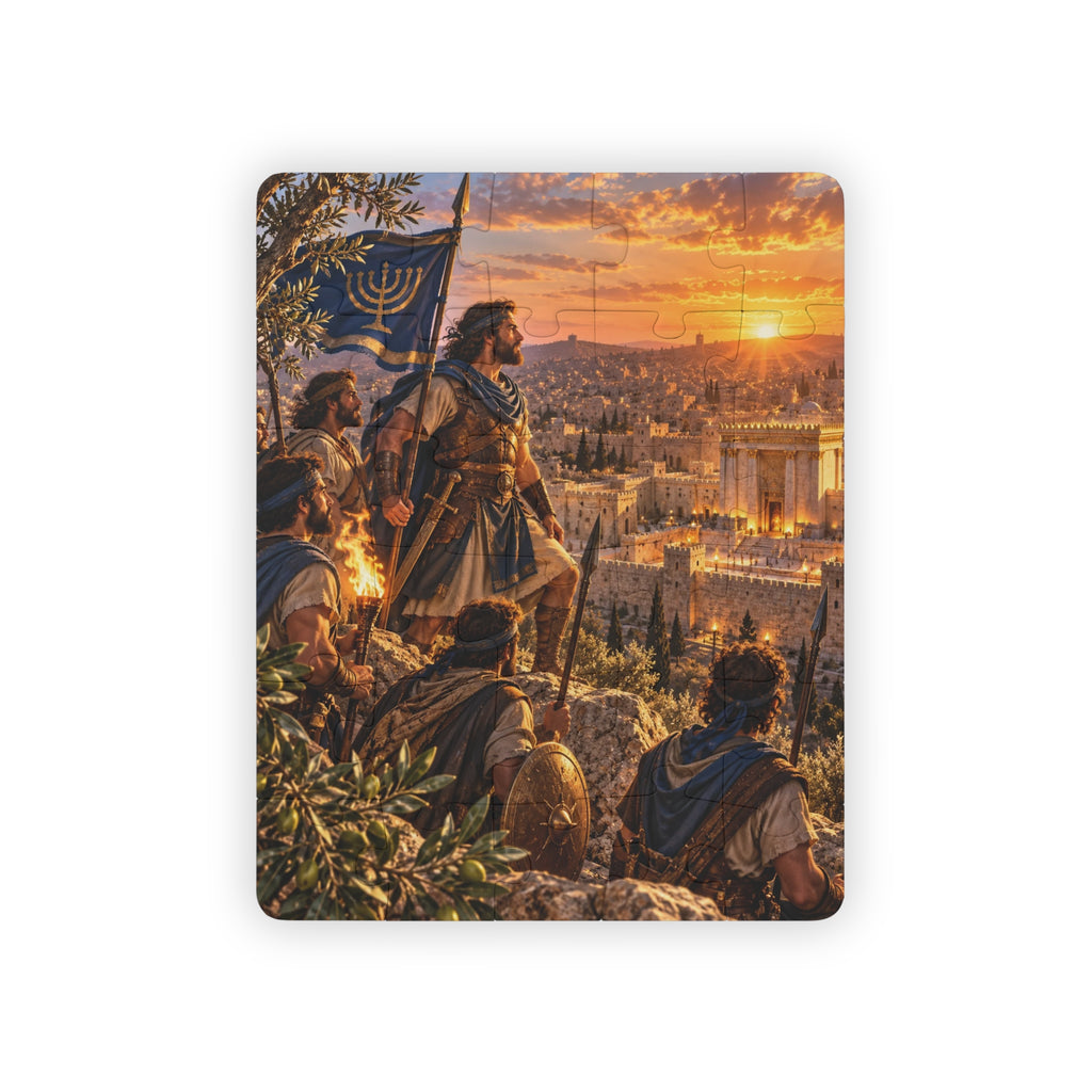 Maccabees Over Jerusalem – 30-Piece Hanukkah History Puzzle for Older Kids