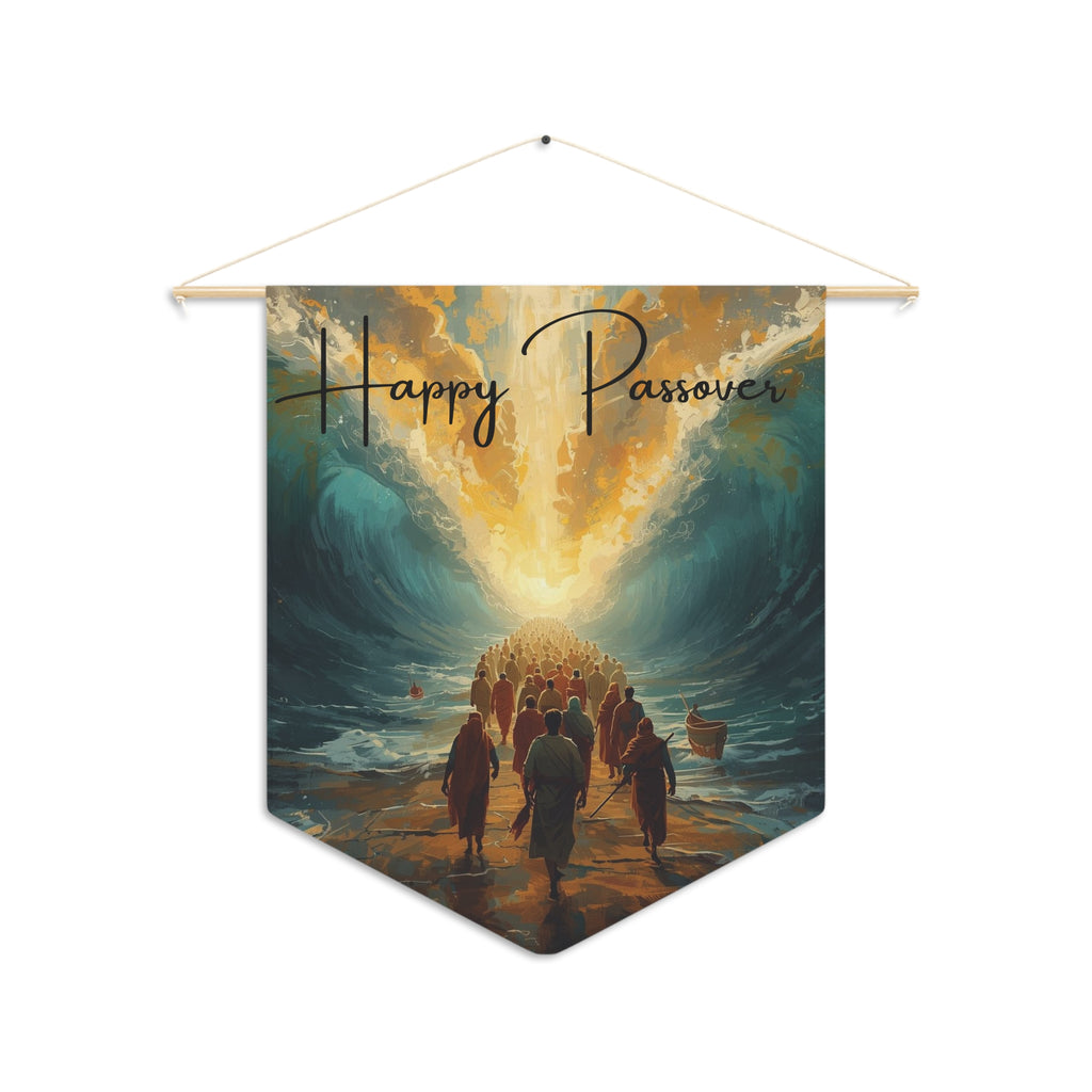 Happy Passover | Crossing the Red Sea Wall Pennant