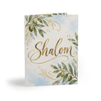 Olive Branch Shalom Greeting Card | Faith-Based Encouragement Card (8, 16, and 24 pcs)