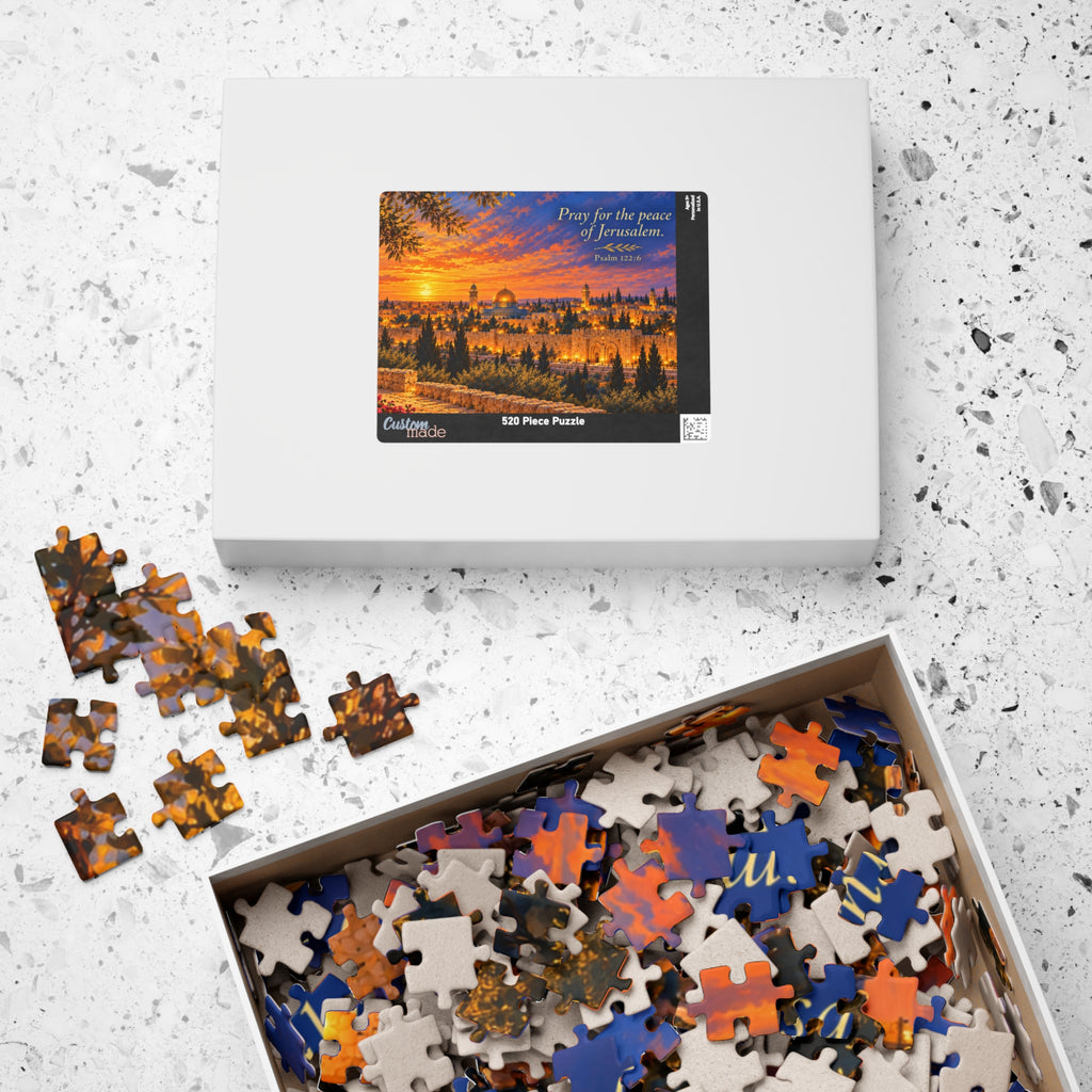 Pray for the Peace of Jerusalem Puzzle – Psalm 122:6 Adult & Teen Jerusalem Art Puzzle | 110–1014 Pieces