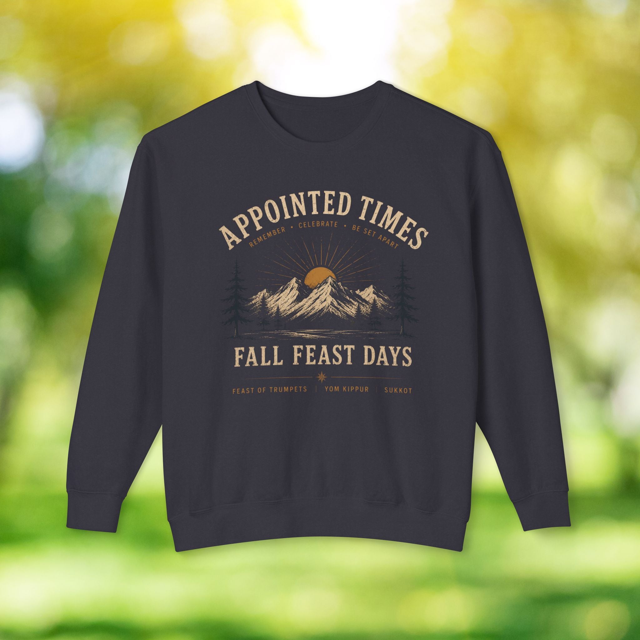 Fall Feast Days Sweatshirt | Feast of Trumpets, Yom Kippur & Sukkot Crewneck