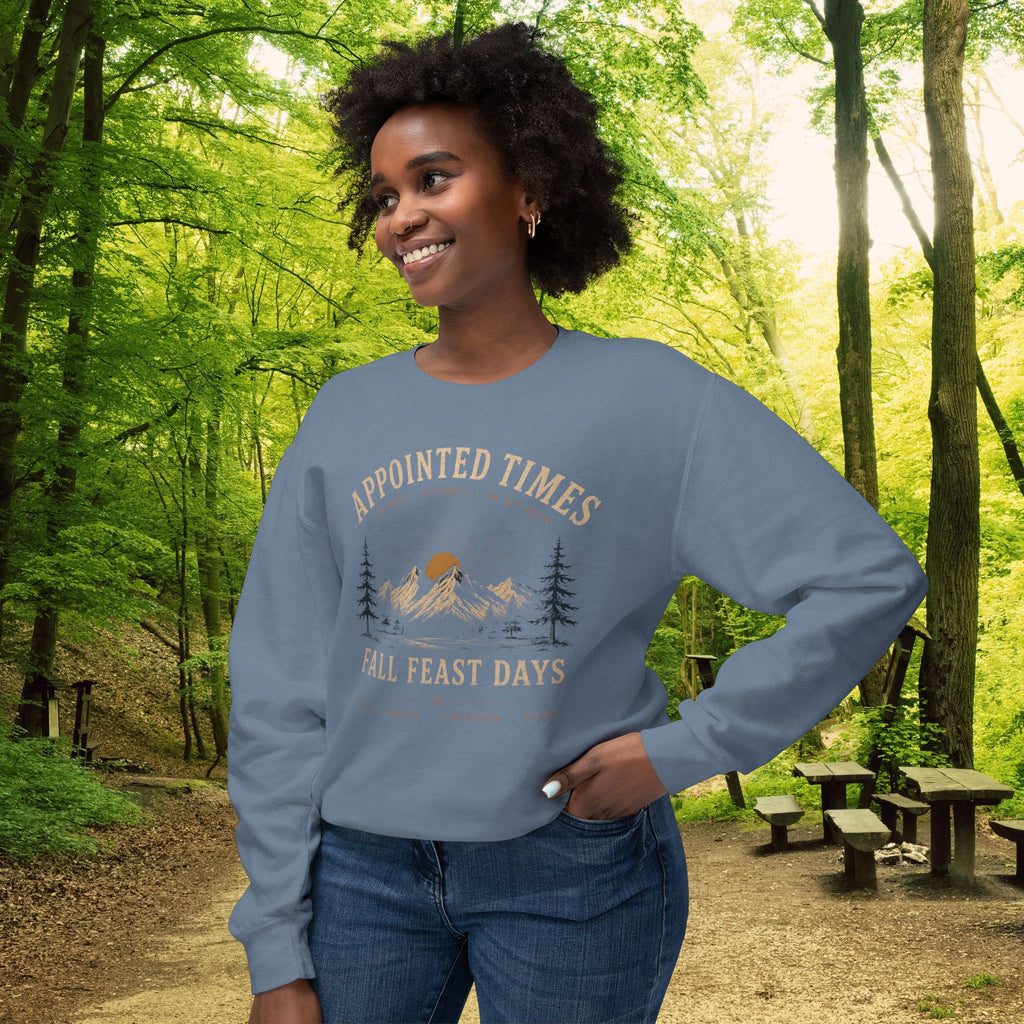 Fall Feast Days Sweatshirt | Feast of Trumpets, Yom Kippur & Sukkot Crewneck
