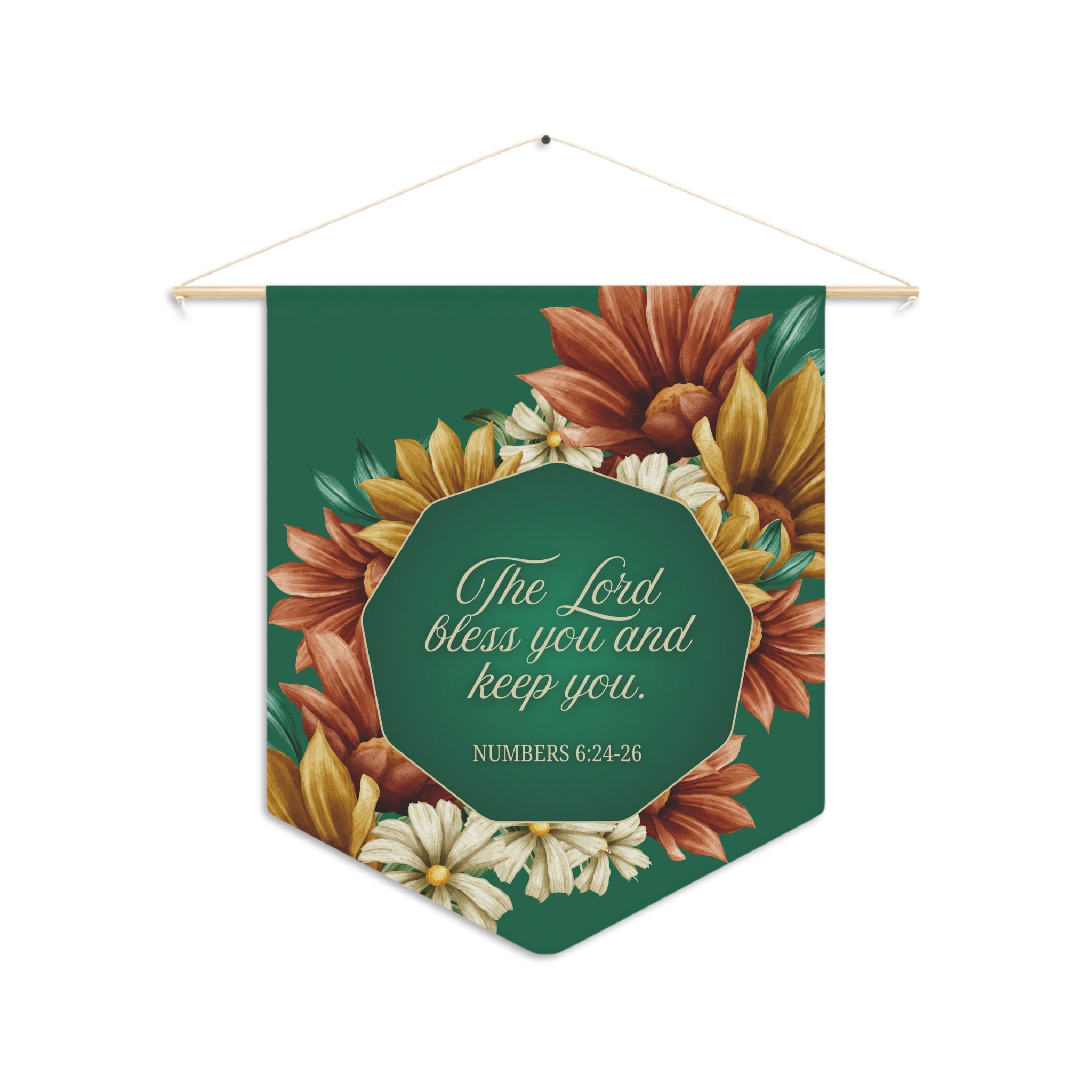 The LORD Bless You and Keep You | Numbers 6:24–26 Wall Pennant