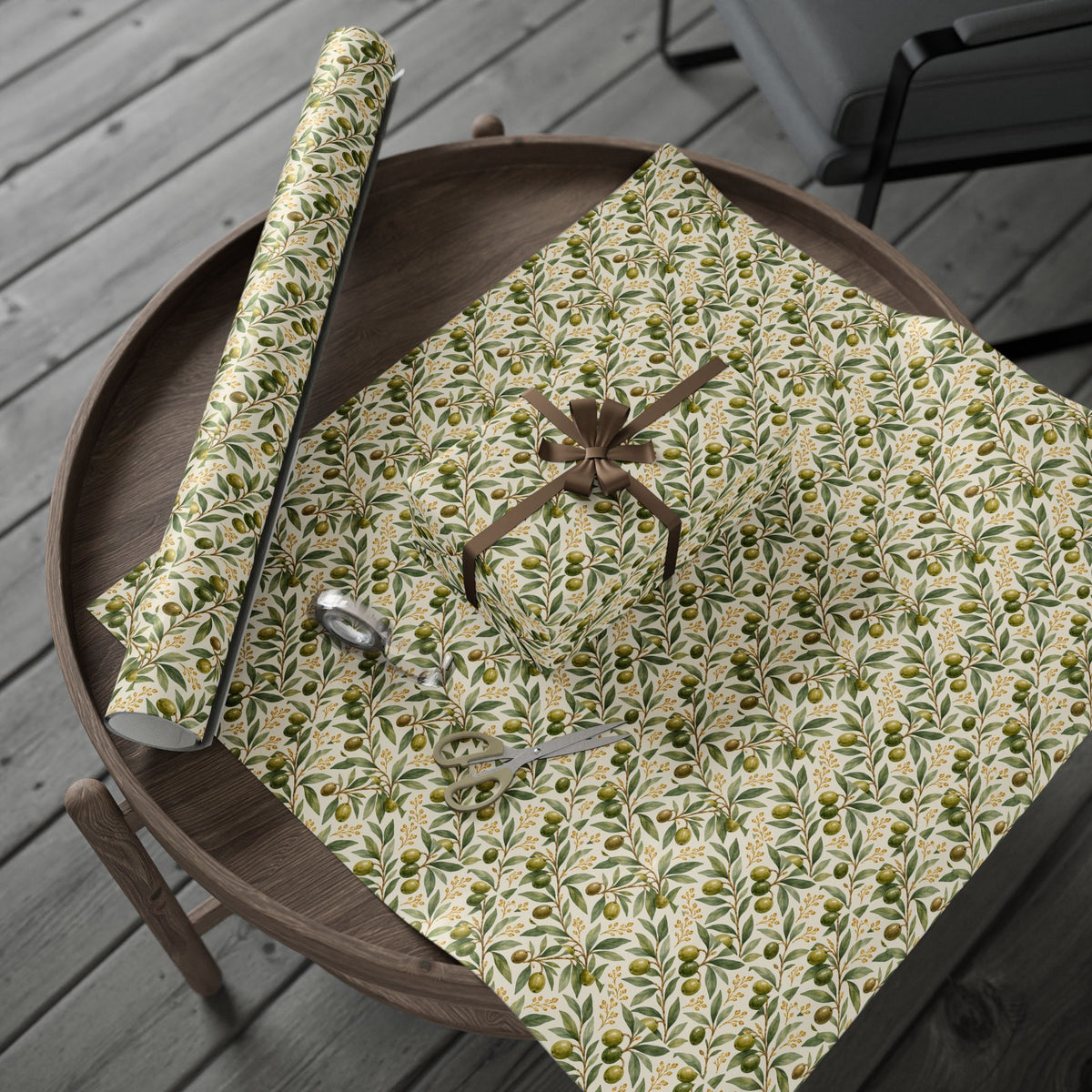 Olive Branch Blessings Wrapping Paper | Faith-Inspired Gift Wrap