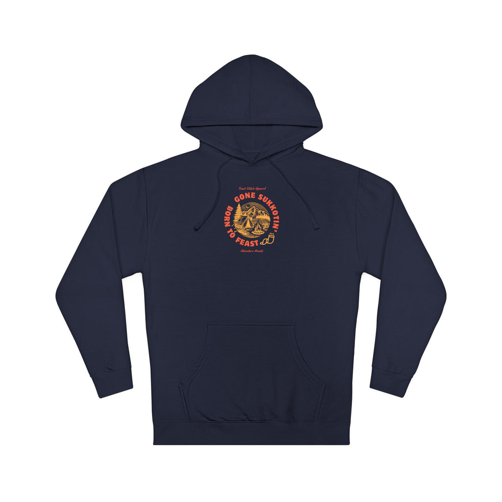 Gone Sukkotin Adult Long Sleeve Sweatshirt - Feast of Tabernacles Camping Hoodie | Born to Feast Sukkot Apparel for Men & Women