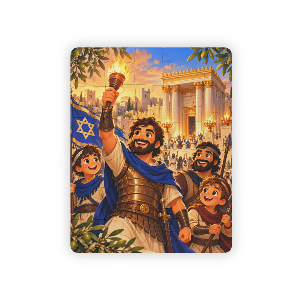 Hanukkah Heroes Puzzle – Maccabees Kids’ 30-Piece Puzzle