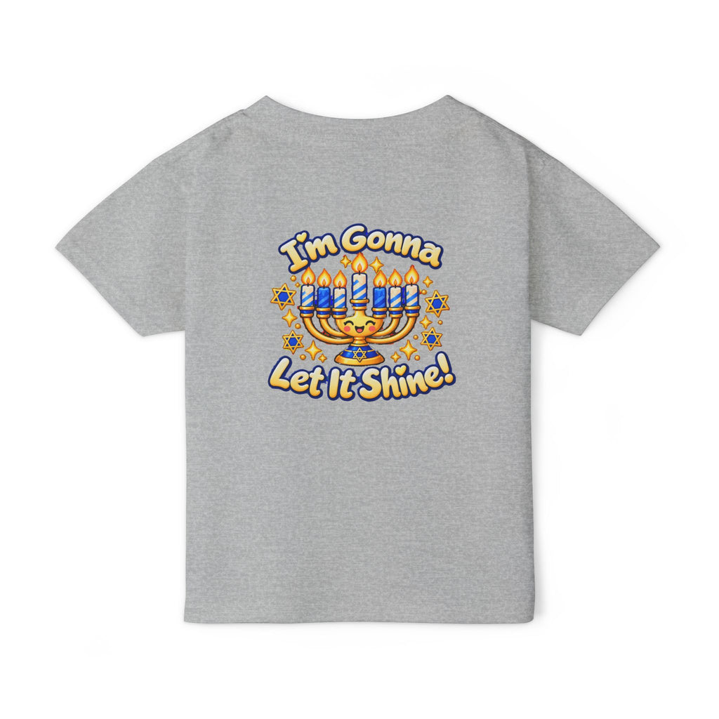 Toddler T‑Shirt — “This Little of Mine” Hanukkah Menorah Baby Tee (I’m Gonna Let It Shine!)