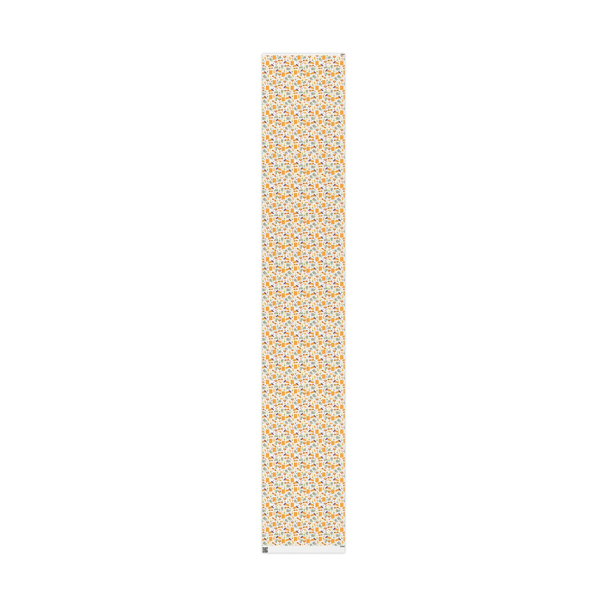 Shabbat Blessings Wrapping Paper | Wheat, Grapes, Challah & Candle Judaica Gift Wrap