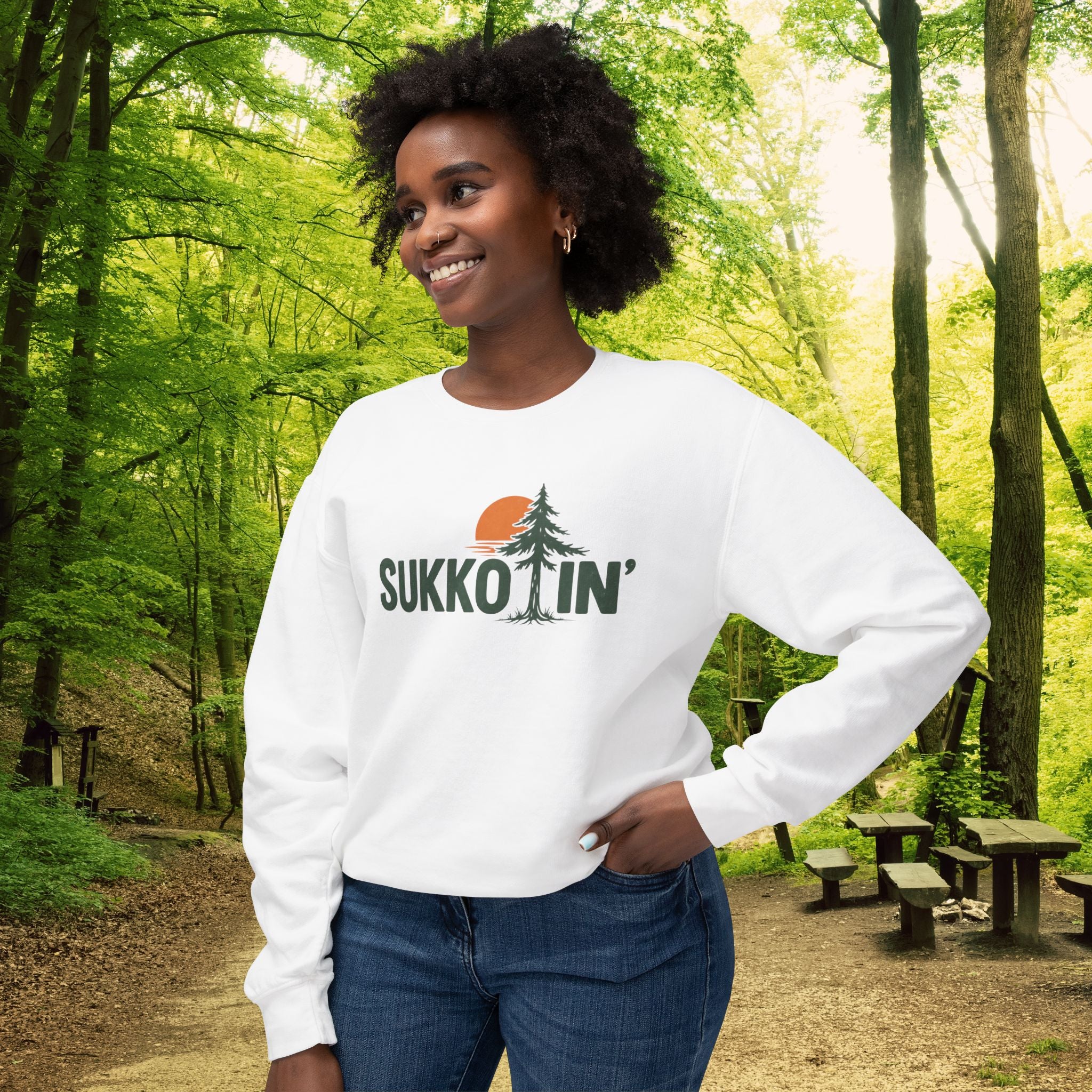 Sukkotin’ Sweatshirt | Sukkot Camping & Feast of Tabernacles Crewneck
