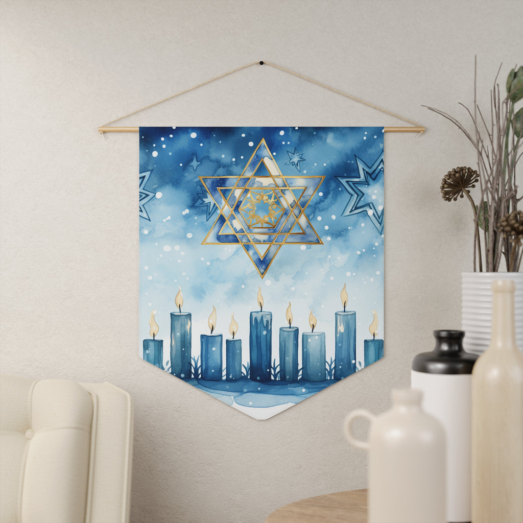 Festival of Lights | Hanukkah Wall Pennant