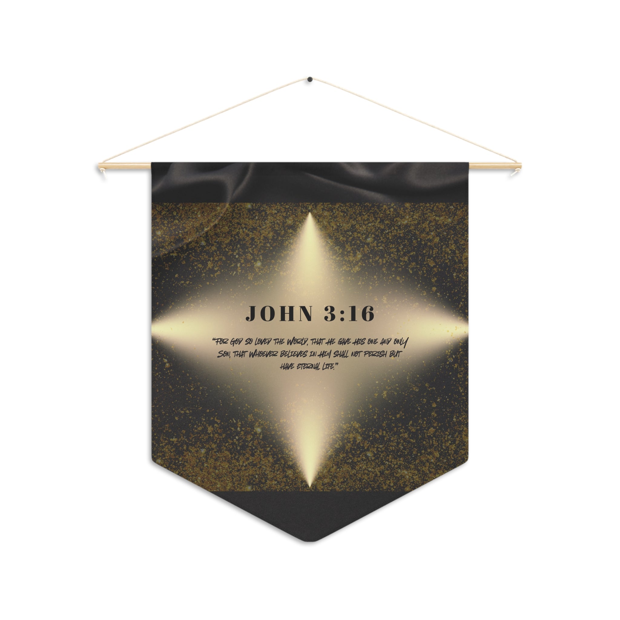 For God So Loved the World | John 3:16 Wall Pennant