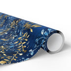 Elegant Blue & Gold Judaica Gift Wrap