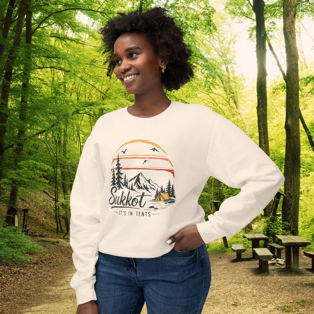 Sukkot It’s In Tents Sweatshirt | Feast of Tabernacles Camping Crewneck