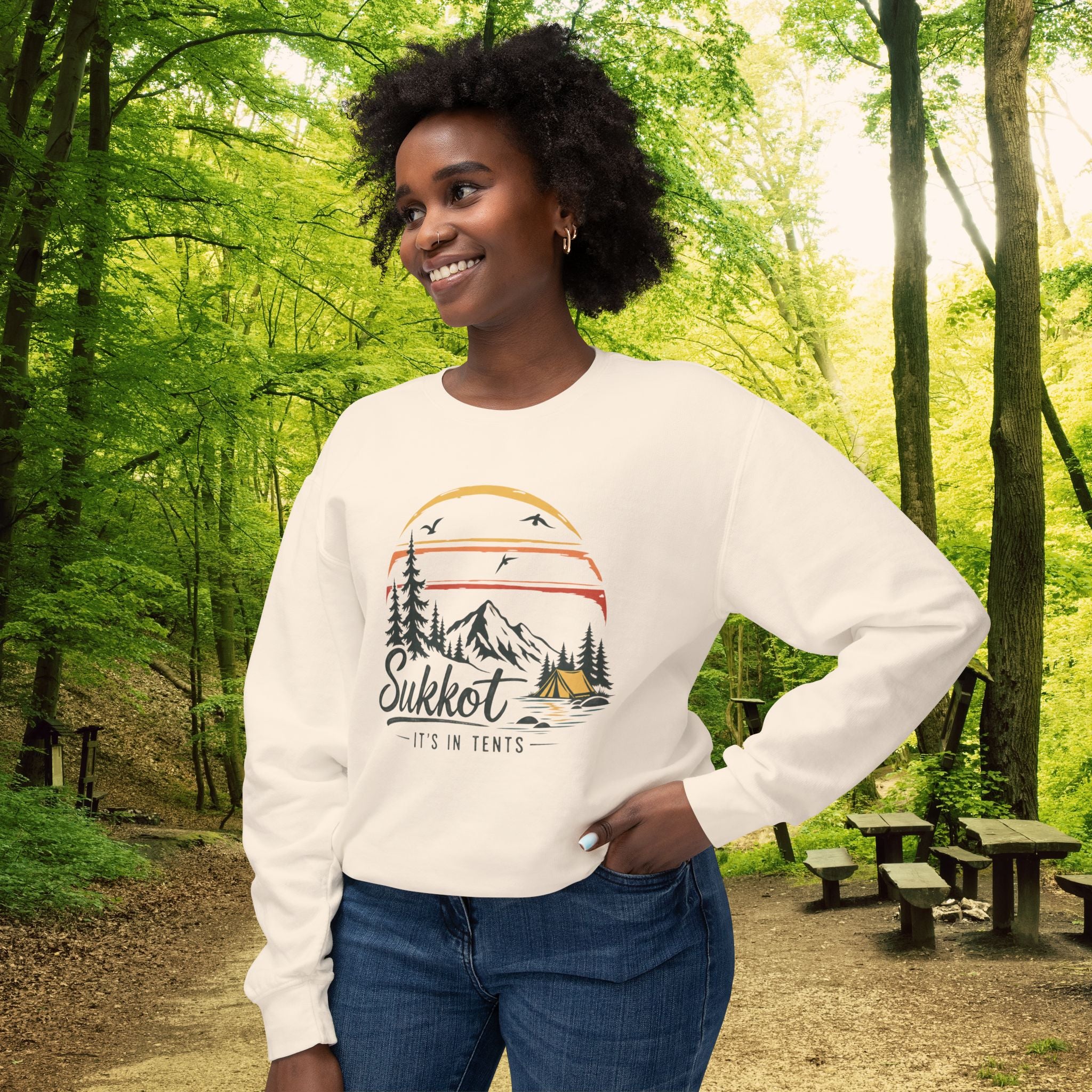 Sukkot It’s In Tents Sweatshirt | Feast of Tabernacles Camping Crewneck