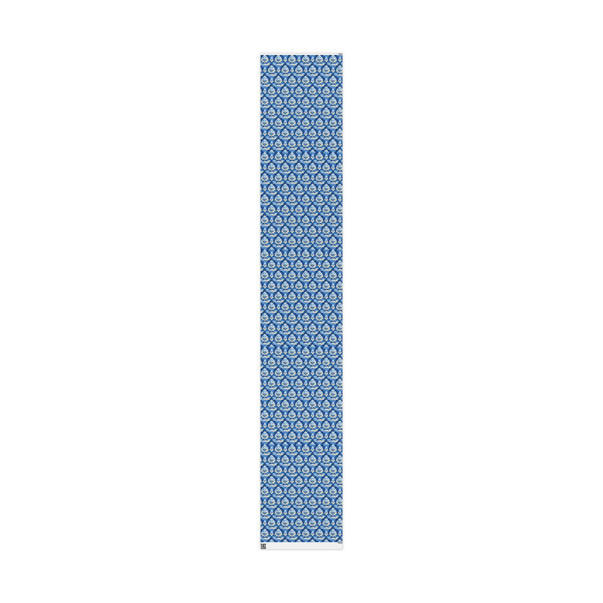 Blue & Gold Floral Wrapping Paper  |  Elegant Judaica Gift Wrap