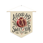 A Good & Sweet Year | Shana Tova Pomegranate Wall Pennant